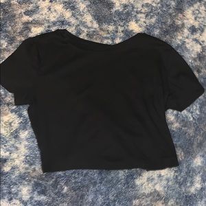 forever 21 black crop top